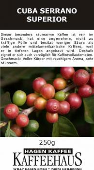 Hagenkaffee Cuba Serrano Superior